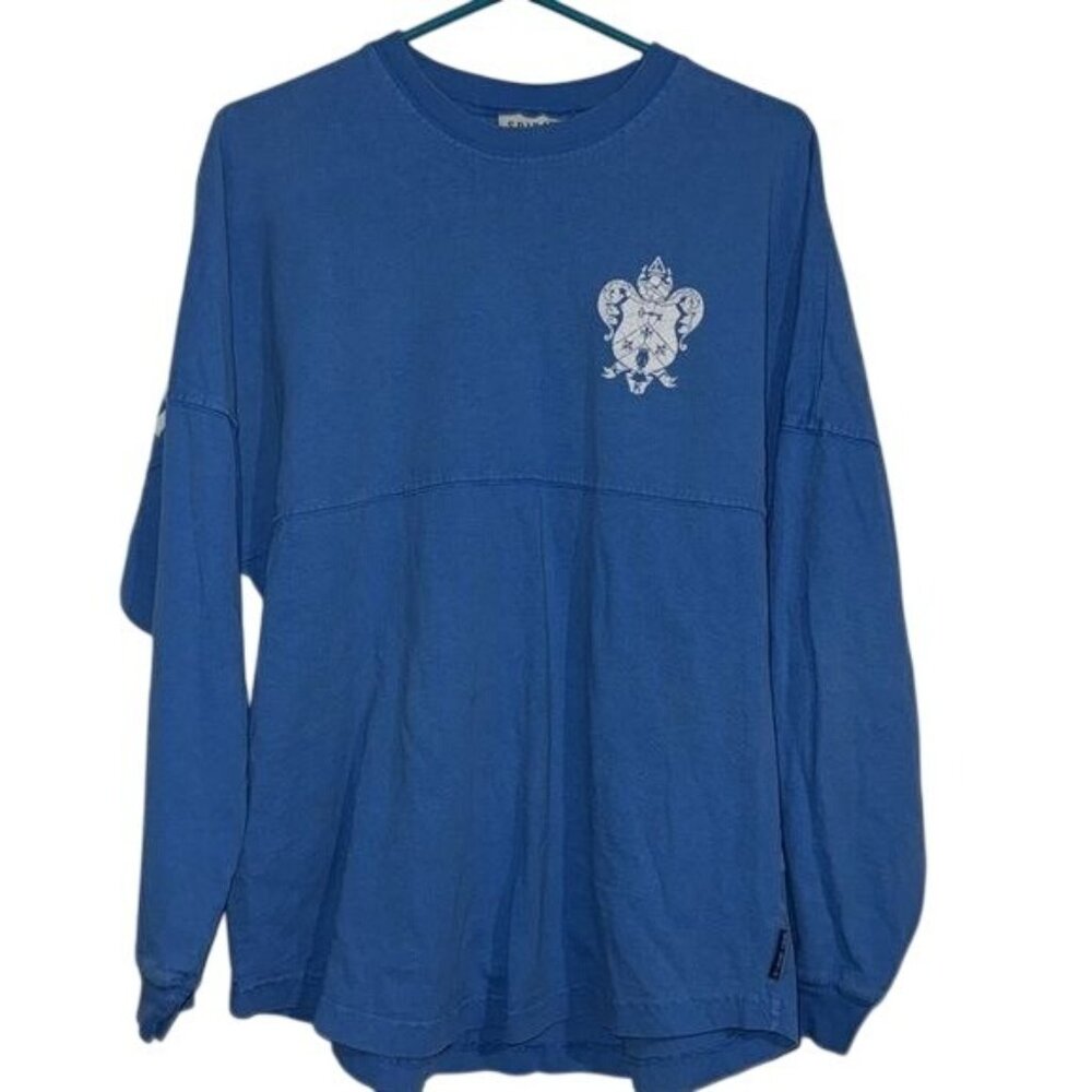 Kappa Kappa Gamma Blue Spirit Jersey Long Sleeve Shirt Size S